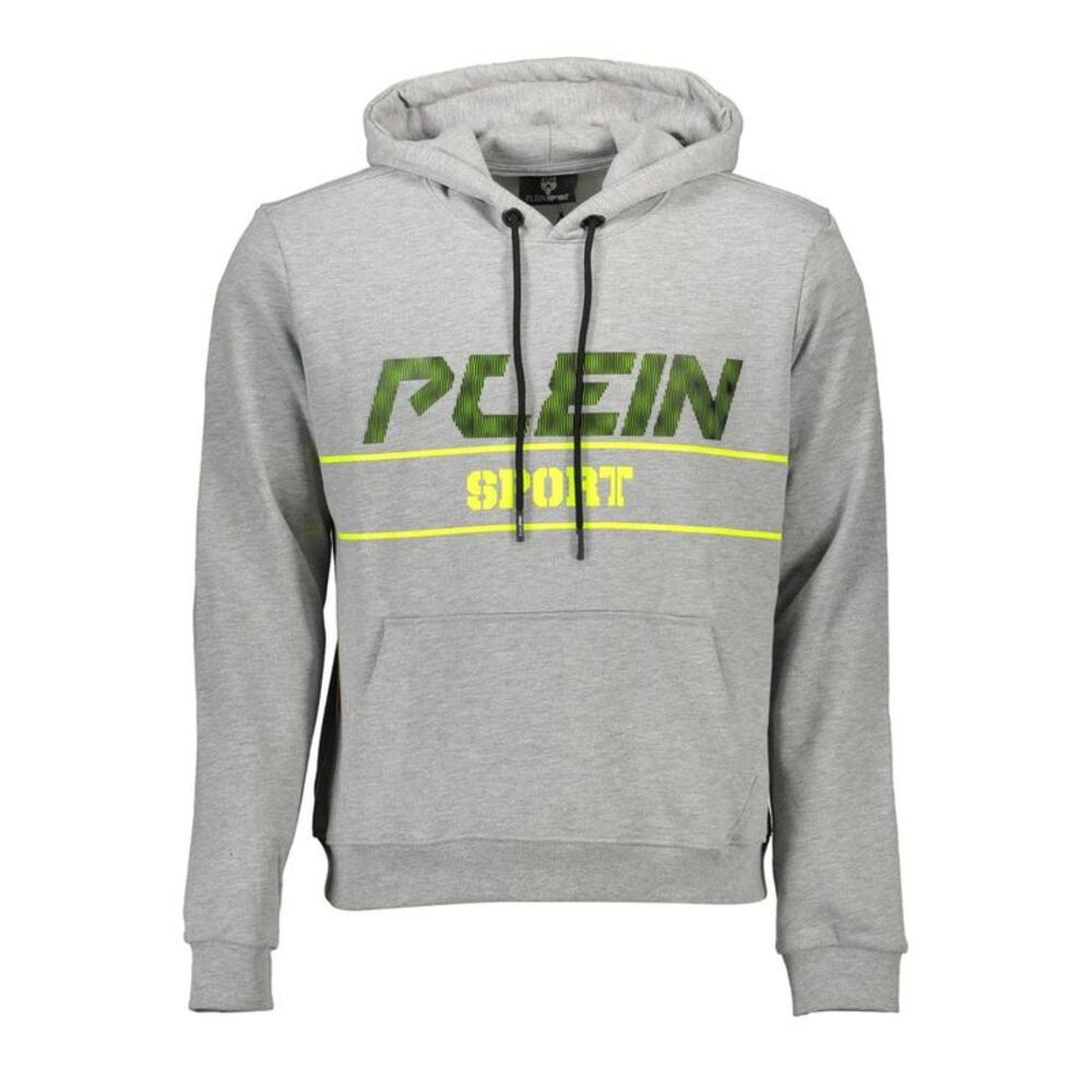 Plein Sport Grigio Cotton Men Men's Sweatshirt